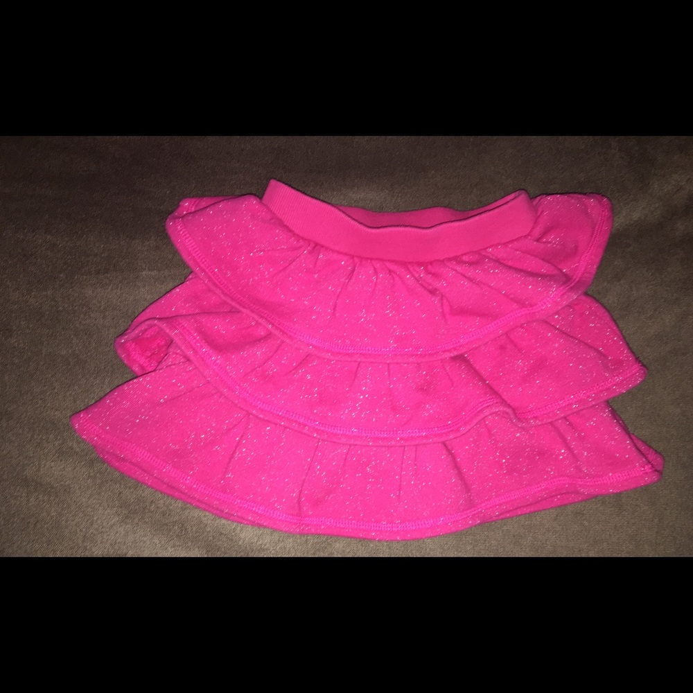 GapKids Ruffle pink sparkle skirt